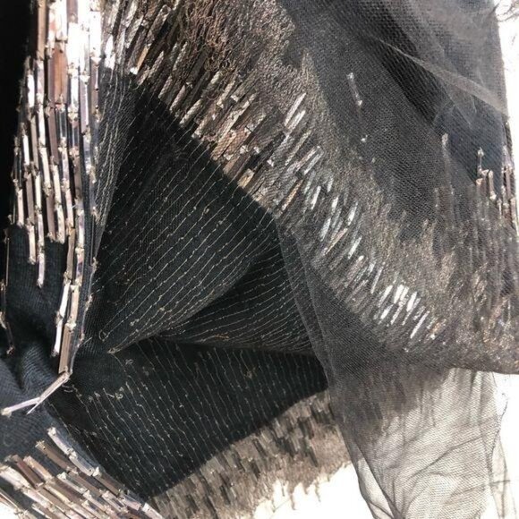 Wes Gordon Cashmere Embroidered Tulle-Trim Knit Top - Picture 9 of 10